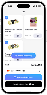 Application cart screen