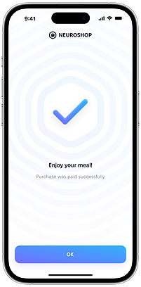 Application success screen