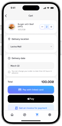 Mobile application - cart